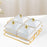 Dried Fruit Tray Set Snacks Dish Candy Nuts Dish for Hotel Party Living Room White