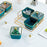 Dried Fruit Tray Set Snacks Dish Candy Nuts Dish for Hotel Party Living Room Green