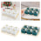 Dried Fruit Tray Set 6 Grid Appetizer Serving Tray for Kitchen Wedding Hotel White