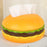 Tissue Box Cover Burger Shaped Tissue Dispenser Box for Washroom Home Office