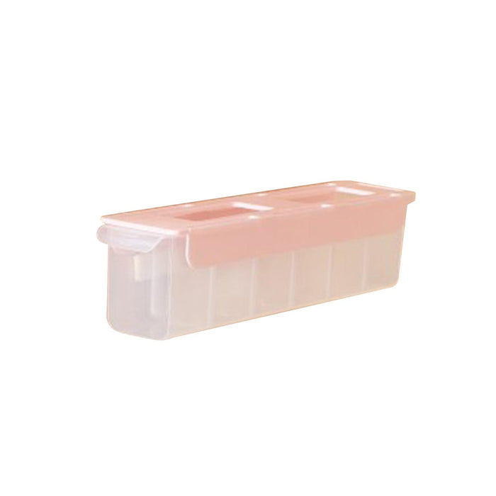 Underwear Drawer Storage Box with Compartments for Seasonings Spice Clothes pink