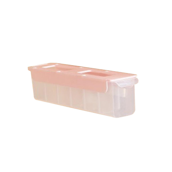 Underwear Drawer Storage Box with Compartments for Seasonings Spice Clothes pink