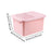 Sealed Rice Storage Box Solid Rice Dispenser for Flour Home Cat and Dog Food Pink