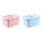 Sealed Rice Storage Box Solid Rice Dispenser for Flour Home Cat and Dog Food Pink