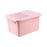 Sealed Rice Storage Box Solid Rice Dispenser for Flour Home Cat and Dog Food Pink