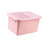 Sealed Rice Storage Box Solid Rice Dispenser for Flour Home Cat and Dog Food Pink