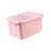 Sealed Rice Storage Box Solid Rice Dispenser for Flour Home Cat and Dog Food Pink