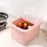 Sealed Rice Storage Box Solid Rice Dispenser for Flour Home Cat and Dog Food Pink