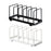 Dish Storage Rack 5 Grids Rest Dish Rack for Kitchen Cafe Countertop Cabinet Black