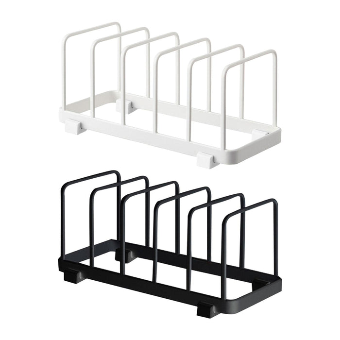 Dish Storage Rack 5 Grids Rest Dish Rack for Kitchen Cafe Countertop Cabinet Black