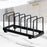 Dish Storage Rack 5 Grids Rest Dish Rack for Kitchen Cafe Countertop Cabinet Black