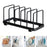 Dish Storage Rack 5 Grids Rest Dish Rack for Kitchen Cafe Countertop Cabinet Black