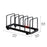 Dish Storage Rack 5 Grids Rest Dish Rack for Kitchen Cafe Countertop Cabinet Black