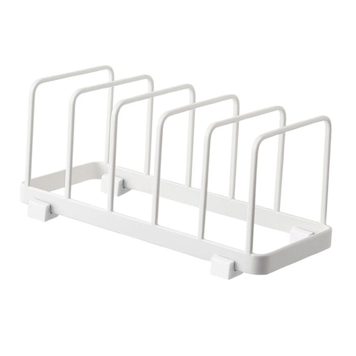 Dish Storage Rack 5 Grids Rest Dish Rack for Kitchen Cafe Countertop Cabinet White