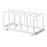 Dish Storage Rack 5 Grids Rest Dish Rack for Kitchen Cafe Countertop Cabinet White