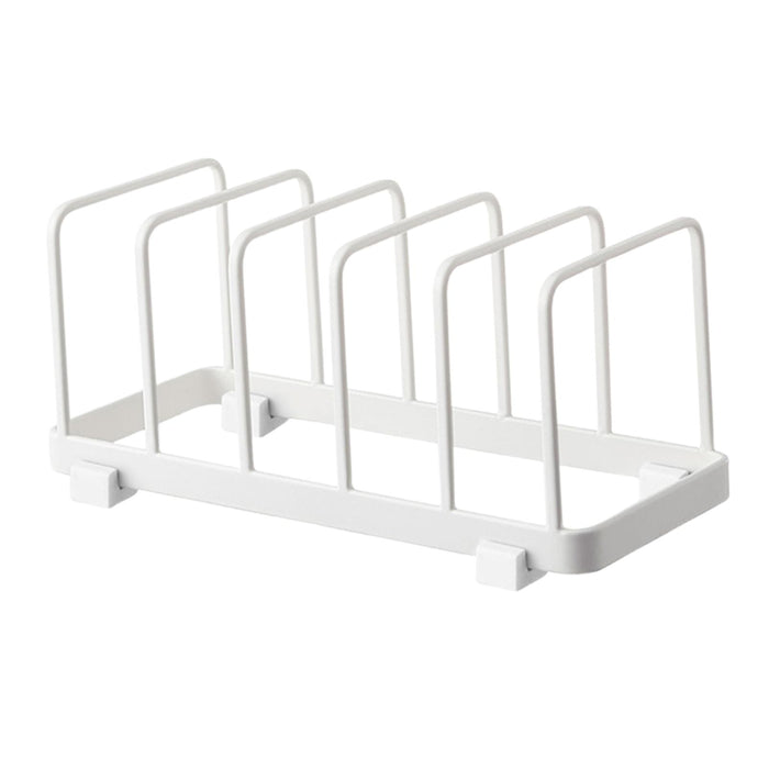 Dish Storage Rack 5 Grids Rest Dish Rack for Kitchen Cafe Countertop Cabinet White