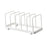 Dish Storage Rack 5 Grids Rest Dish Rack for Kitchen Cafe Countertop Cabinet White