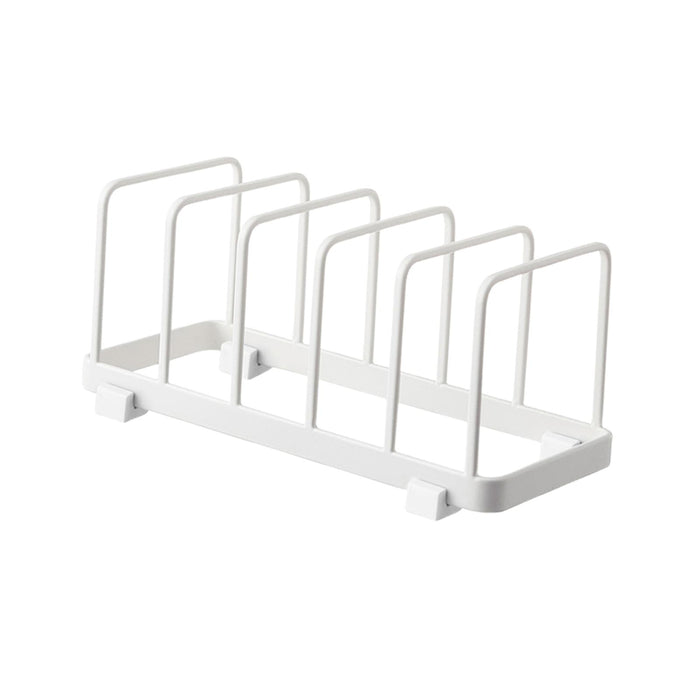 Dish Storage Rack 5 Grids Rest Dish Rack for Kitchen Cafe Countertop Cabinet White