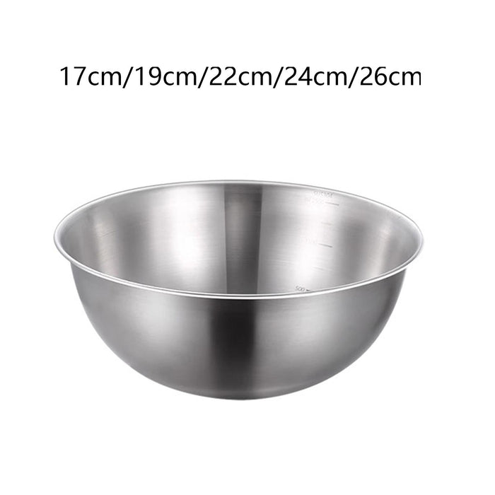 Stainless Steel Bowl Lightweight Cereal Bowl for Kitchen Dining Table Cereal 17cmx17cmx7.5cm