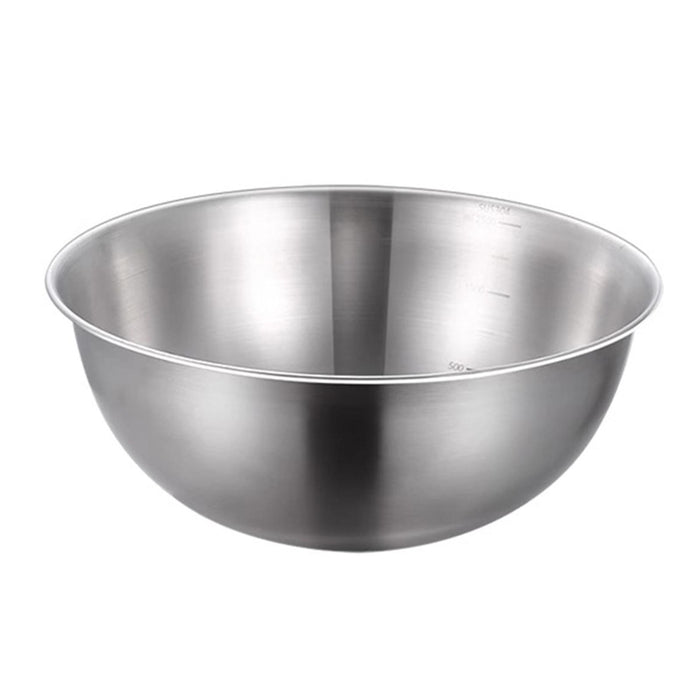 Stainless Steel Bowl Lightweight Cereal Bowl for Kitchen Dining Table Cereal 17cmx17cmx7.5cm