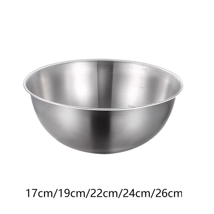 Stainless Steel Bowl Lightweight Cereal Bowl for Kitchen Dining Table Cereal 17cmx17cmx7.5cm