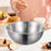 Stainless Steel Bowl Lightweight Cereal Bowl for Kitchen Dining Table Cereal 26cmx26cmx11cm