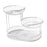 3 Tier Metal Fruit Basket Holder Space Saving Modern Fruit Bowl Stand Holder L    white