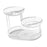 3 Tier Metal Fruit Basket Holder Space Saving Modern Fruit Bowl Stand Holder L    white