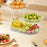 3 Tier Metal Fruit Basket Holder Space Saving Modern Fruit Bowl Stand Holder L    white