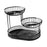 3 Tier Metal Fruit Basket Holder Space Saving Modern Fruit Bowl Stand Holder L    black