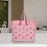 Beach Tote Bag Waterproof Travel Bag Portable Heart Design Hollow Bath pink