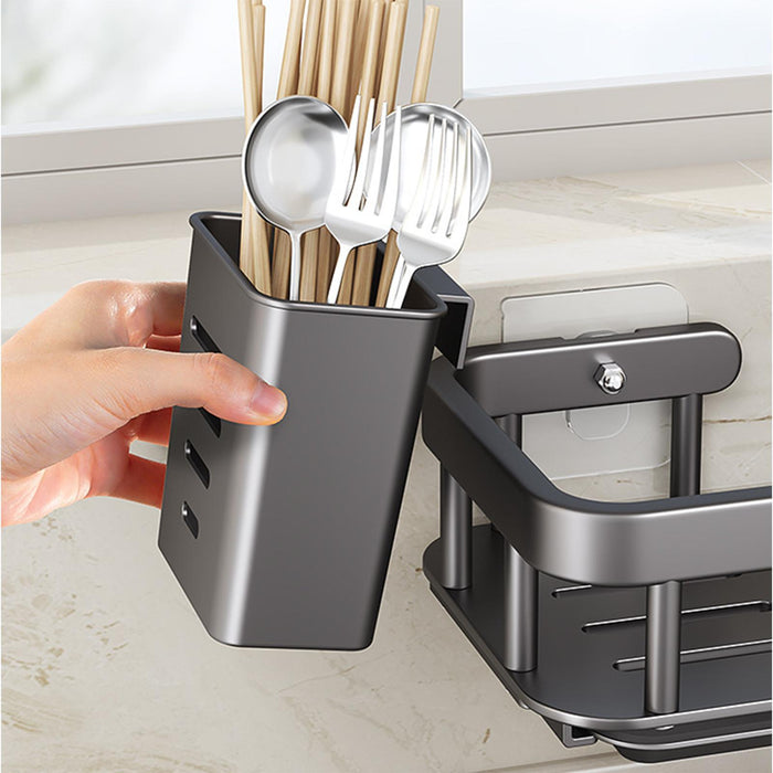 Faucet Drain Rack Storage Shelf Sponge Holder for Kitchen Restaurant Counter