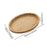 Wooden Serving Tray Modern Stylish Bamboo Oval Platter for Food Fruit Snacks 30cmx20cmx2.5cm