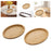 Wooden Serving Tray Modern Stylish Bamboo Oval Platter for Food Fruit Snacks 30cmx20cmx2.5cm