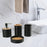 4 Pieces Bathroom Accessories Set Bathroom Decor Bath Accessory Complete Set black