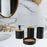 4 Pieces Bathroom Accessories Set Bathroom Decor Bath Accessory Complete Set black