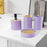 4 Pieces Bathroom Accessories Set Bathroom Decor Bath Accessory Complete Set violet