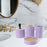 4 Pieces Bathroom Accessories Set Bathroom Decor Bath Accessory Complete Set violet