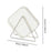 6 Pieces Waste Residue Dish with Holder Dinner Plate for Outdoor BBQ Camping white