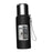 Insulated Water Bottle Hot Water Dispenser Portable Kettle for Trip Work Gym 600ml black