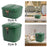 Rice Container Green Pantry Store Pet Food Storage Airtight Cereal Flour Bin S