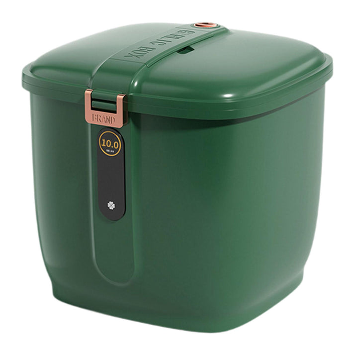 Rice Container Green Pantry Store Pet Food Storage Airtight Cereal Flour Bin L