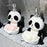 2 in 1 Panda Soap Dispenser with Soap Dish Lotion Bottle for Countertop Home