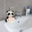 2 in 1 Panda Soap Dispenser with Soap Dish Lotion Bottle for Countertop Home