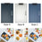 Food Warming Mat Portable Keep Food Warm Foldable for Buffets Party for Home Blue Gray