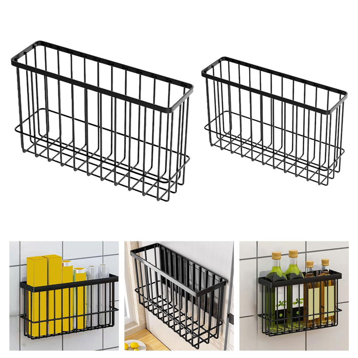 Iron Hanging Wire Basket Multifunctional for Cling Film Fridge Aluminum Foil L