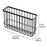 Iron Hanging Wire Basket Multifunctional for Cling Film Fridge Aluminum Foil S