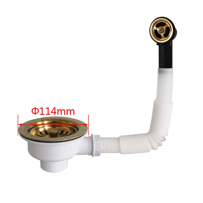 Sink Strainer Metal Practical Sink Drain Basket for Hotel Restaurant Kitchen