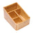 Desktop Compartment Basket Bamboo Portable for Bedside Table Kitchen Cabinet 4 Compartments