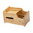 Desktop Compartment Basket Bamboo Portable for Bedside Table Kitchen Cabinet Multifunctional